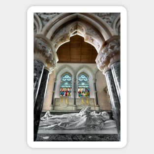 Tomb- In The Church of St Mary the Virgin, Studley Royal Sticker